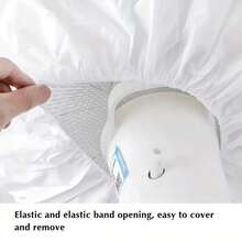 1个装电风扇安全防护罩，儿童防护网罩，可水洗重复使用，适用于16-20英寸风扇，弹性带设计，家用和办公防护 - 全覆蓋的 - 查看 9