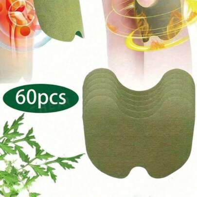 60 ชิ้น แผ่นแปะเข่าสารสกัดจากพืช, แผ่นดูแลประจำวันแบบอ่อนโยนและไม่ระคายเคือง, แผ่นทำความร้อนเองสารสกัดจากสมุนไพรธรรมชาติ, เหมาะสำหรับอุปกรณ์ฟิตเนสข้อต่อขาและเข่า, แผ่นแปะเข่า, แผ่นแปะเข่าสำหรับเล่นกีฬา
