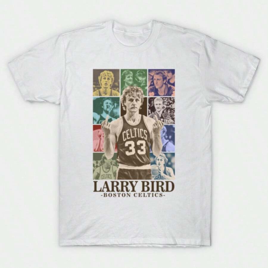 Larry Bird Retro 90s T-Shirt - 白色 - 查看 1