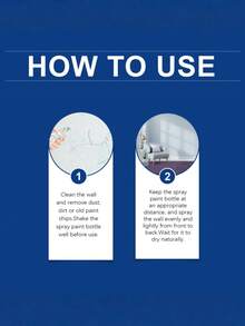 Sơn xịt trực tiếp lên tường, Sơn xịt trực tiếp cho việc cải tạo nội thất nhà cửa, Che phủ vết ẩm, bong tróc, loại bỏ nấm mốc. - A - Xem 8