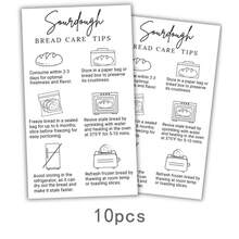 Sourdough Care Instruction Card/Business Card Size | Storage Tip Label Sticker Fermentation Starter | How To Package For Bread Baker Customers - A - View 7