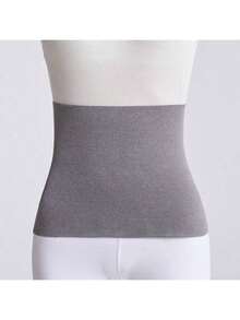 无缝女士束腰带，超紧身压缩腰部塑形器，透气腰带，适合长时间坐着和健身瑜伽运动 - 黑色1pc - 查看 11