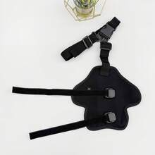 Ống bảo vệ chân sau cho chó, đai hỗ trợ khớp, ống bảo vệ chân sau phẫu thuật, dây xích bảo vệ chống trầy xước và liếm cho thú cưng. - màu đen - Xem 1