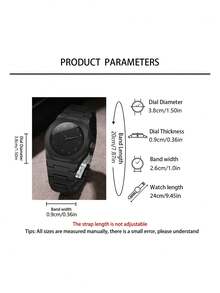Juego de 3 piezas de relojes negros elegantes para hombres, que incluye un reloj de cuarzo todo negro, una billetera con patrón de rombos y un llavero. El tono completamente negro muestra un estilo poderoso y audaz, adecuado para fiestas de Año Nuevo, viajes en motocicleta, reuniones con amigos y salidas diarias. - Negro - Ver 7