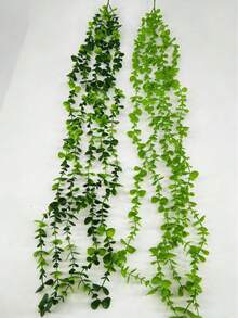 1pc Plastic Water Grass Milan Artificial Green Plant, Injection Molded Artificial Plant, Injection Molded Flower Plant Artificial Fake Green Plant, Artificial Hanging Plant Potted - Multicolor - View 5