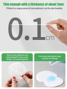 100pcs Disposable Unisex Underarm Sweat Pads, Women's Underarm Sweat Pads, Comfortable Seamless Design, Let Your Body Breathe Freely 50pcs/10pcs/1pc - Multicolor - View 5
