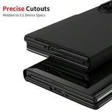 Compatible With Samsung Galaxy ZFold2 ZFold4 ZFold5 ZFold6 ZFold7 ZTriFold Phone Case, Full Body Protection, Minimalist Solid Color Phone Case, Electroplated Mirror Fashionable Shell - Multicolor - View 6