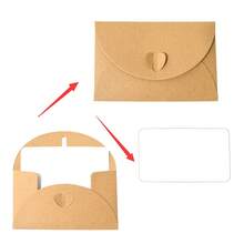 25/50/100 个小牛皮纸信封，配 25 张空白卡片，尺寸为 11.2 x 7.7 厘米，适用于圣诞节、生日派对、婚礼、祝贺、邀请函（感谢卡） - 賀卡+信封 - 查看 5
