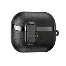 三星 Galaxy Buds3/Buds3 Pro 专用皮革纹理保护套（1 套），透明电镀材质，带锁扣 - 彩色 - 查看 7
