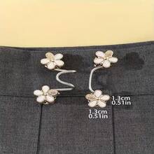 2/4/6Sets Jeans Waist Adjuster Buckle Waist Tightening Tool Elastic Button Waistband Size Adjustable Tightening Accessory - A - View 12