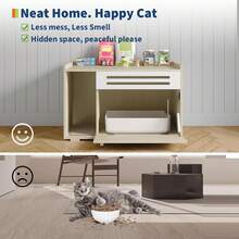 Cat Litter Box Enclosures - Wood - View 7