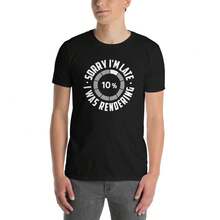 Animator T-Shirt |   Sorry I'm Late, Digital Creatives GiftMinimalist Style  Sweatshirt Graphic Tees, Vintage Clothes, Streetwear, Going Out Tops, Summer Tops, Spring Outfits, Funny Shirts, Matching Couple Outfits, Matching Outfits Vacation, Figure Print Casual, Street Fashion, Versatile - 黑色 - 查看 3