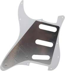 3-Ply 11 Hole SSS Guitar Pickguard - For ST/Strat Style ForUSA/Mexico Fender Stratocaster/Strat (Black And White Shells) - ColorA - 查看 5