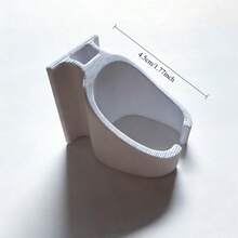 OneBlade WallDo 壁挂式剃须刀架（需使用双面胶），塑料材质，节省空间，适用于手动剃须刀、胡须修剪器和胡须造型器（浴室、淋浴间适用） - 安装简便 - A - 查看 3