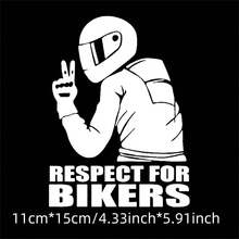 AD 1pc "Respect Cyclists" Removable 3D Reflective Car/Motorcycle Sticker - Multicolor - View 14