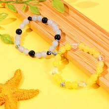 2条/套磁性友谊手链，卡通人物手链，男女通用，节日/情人节/新年礼物 - 彩色 - 查看 1