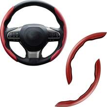 Bộ 1/3 ốp vô lăng bằng sợi carbon dạng kẹp, ống bảo vệ vô lăng chia đoạn, phù hợp với vô lăng tròn và hình chữ D. - Nhiều màu - Xem 16