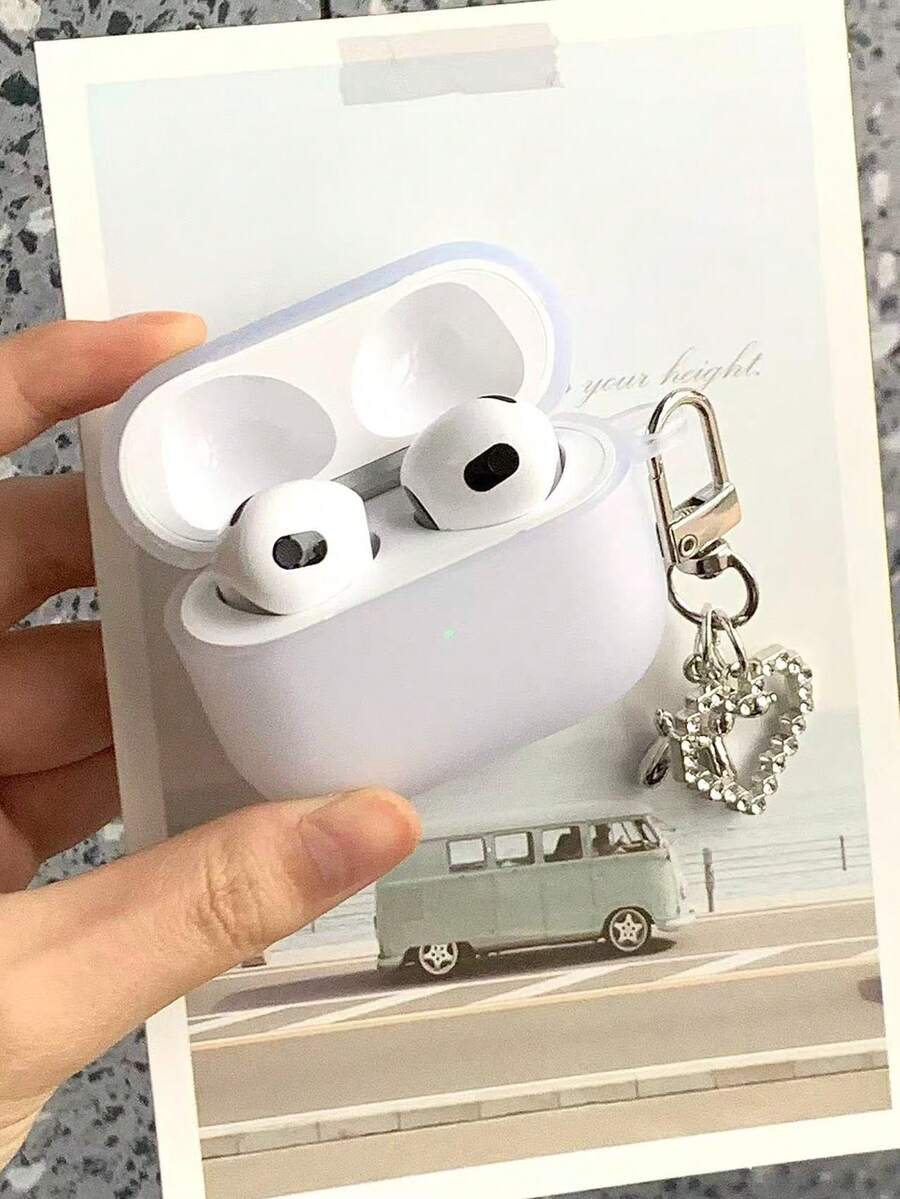 Funda de auriculares Bluetooth de color azul mate minimalista compatible con Apple Pro 2nd Generation - transparente - Ver 1