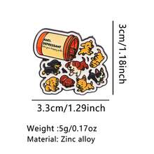 Happy Pill Dog Cute Animals Frog Cat Quotes Enamel Pins Girly Soda Can Brooch Lapel Pin Badge On Backpack Clothing Accessories Fashion Jewelry Friends Gifts - Black - View 18