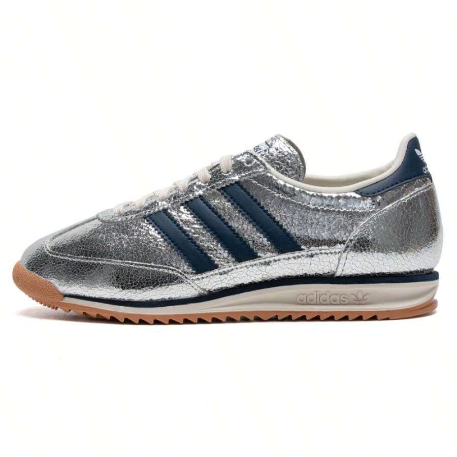 2026 春季新款女鞋 SL 72 OG W 轻便休闲舒适运动鞋 JH8654 - 金屬銀/學院藏青藍/漢玉白 - 查看 1