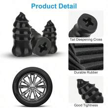 1 SET 100pcs Screw In Tire Repair Plugs Tire Screw Plug Repair Kit, 3 Sizes Of Repair Rubber Nail For Car Motorcycle Truck Tire Puncture Repair  With Box And Screwdriver - / - Xem 8