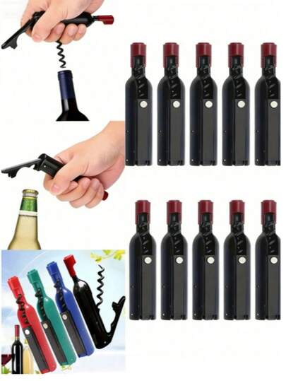 10/6/4/2/1Pc Multifunctional Wine Opener Set, Professional Waiter Corkscrew For Wine Beer, Portable Creative Bottle Opener For Party