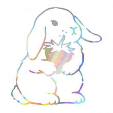 Strawberry Rabbit Bumper Sticker, Car Sticker, Car Decal, Vinyl Car Sticker - one-size - View 12