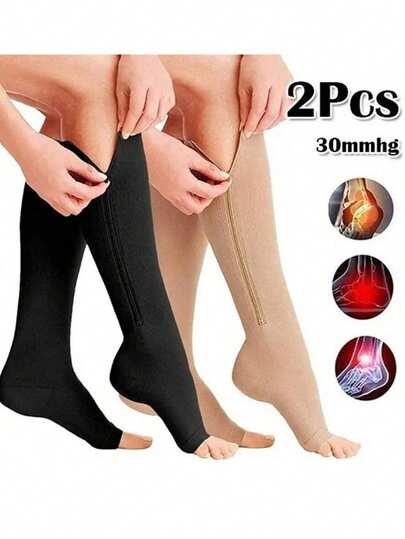 Zipper Compression Socks, Sports Compression Socks, Slimming Socks, Zipper Socks, Running Socks, Sports Socks