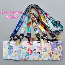 1pc Disney Cartoon Student Campus Meal Card Holder,  Long Lanyard ID Card Case, ID Badge Holder, Subway/Bus Pass Holder, Campus Card Holder, Kindergarten Card Holder, Back To School Student ID Card Holder [Lanyard+Clip], Card Holder Set + Lanyard, Campus Photo Frame, Student Stationery Meal Card, Bus Card - BX Card Set - View 8