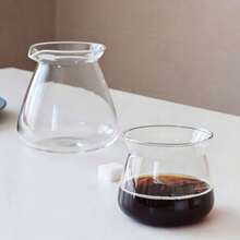 1个日式ins风玻璃咖啡壶，小众创意咖啡杯，极简手冲咖啡分享壶，品鉴杯 - 透明 - 查看 7