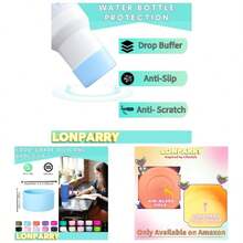 2 - Pack Silicone Boot 30 40 OZ Cup, Boots Accessories, Non - Slip Tumbler Bottom Protector Cover, Noise Reduction Protective Sleeve H2.0/ IceFlow 20oz 30oz - màu xanh da trời - Xem 1