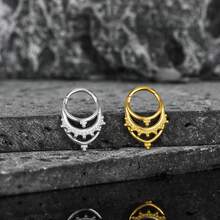 1件简约优雅鼻环不锈钢刺鼻环软骨环耳环鼻中隔环穿孔饰品男女通用新款情人节礼物 - style-2 - 查看 3