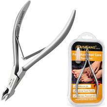 BAISIBANG High Quality Cuticle Trimmer Cuticle Nippers Stainless Steel Hangnail Remover Extremely Sharp Cutter Pedicure Manicure Toolchrome Plating Handle High Quality - Grey - View 2