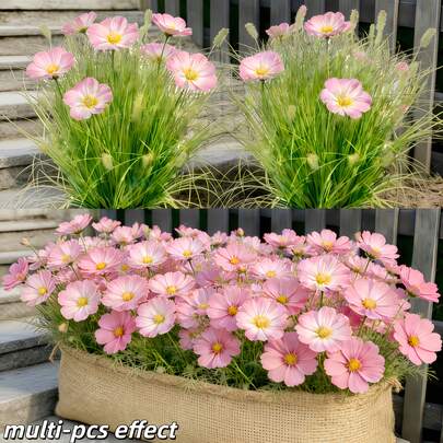 10 piezas Tallos de flores de gerbera margarita artificial, plantas falsas de plástico aptas para jardín exterior, decoración de hotel, marco de ventana, decoración del hogar interior y exterior, aplicable para primavera/verano, aniversario, Pascua, Día de la Madre, temporada de bodas, regalos - Macetas no incluidas