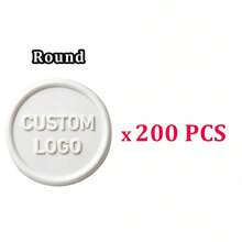 200张蜡封贴纸，可定制Logo，手工制作，适用于婚礼请柬，自粘信封蜡封贴纸 - 白色 - 象牙白 - 查看 78
