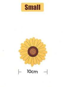 Sunflower Beverage Coaster 2 Pieces Set, Silicone Coaster For Beverages, Flower Soft Rubber Coaster To Protect Furniture From Watermarks Or Damage, Non Slip Coaster (Large/Small, Sunflower) - Multicolor - View 12