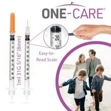 ONE-CARE 1 Ml/Cc 31G X 5/16 8mm  With Orange Cap 10 Pcs/Bag Medical Grade Plastic Orange Precision Dosing Sterile - 1毫升 31G x 8毫米 - 查看 3
