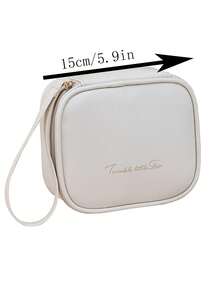 1pc Portable PU Cream Lipstick Pouch, Student Makeup Bag, Sanitary Pad Storage Bag, Small Size - View 10