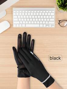 1 đôi găng tay nữ không ngón, nhẹ, chống tia UV, chất liệu lưới thoáng khí, thích hợp cho lái xe và sử dụng màn hình cảm ứng, mùa xuân/hè. - A - Xem 14