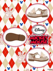 Sản phẩm hợp tác chính thức với Mickey Mouse | Sandal đế bằng kiểu chiến binh Disney dành cho trẻ em với chi tiết nơ, giày quai ngang mùa hè. - Màu be - Xem 4