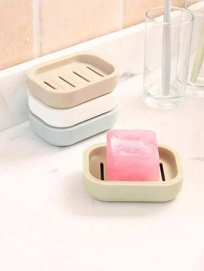 Khay đựng xà phòng hai tầng kiểu Nhật Bản sáng tạo, giá đựng xà phòng du lịch ngoài trời di động, thích hợp cho phòng tắm, nhà vệ sinh, nhà bếp, giá đựng xà phòng thủ công, khay rửa mặt bằng nhựa, giá đựng xà phòng (Có thể có sự khác biệt giữa các lô hàng nhưng không ảnh hưởng đến việc sử dụng)