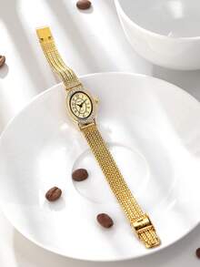 1 件女士简约奢华休闲腕表，适合作为礼物或日常佩戴 - 均碼 - 查看 4