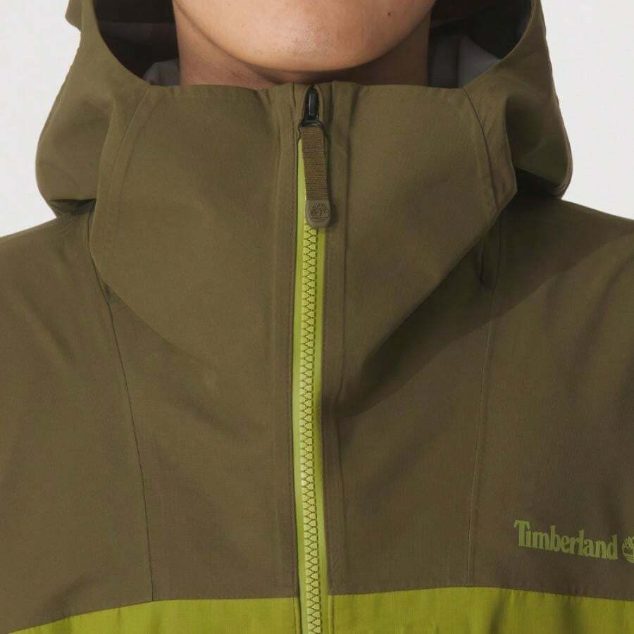 Lightweight Hooded Jacket/Outerwear, Men's Athletic Fitness A41SF - Khaki/yellow Green - View 1
