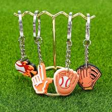Llavero de fútbol, 50 unidades, varios llaveros de pelota deportiva para fiesta temática de fútbol, regalo de cumpleaños, premio de aula - Béisbol-50PCS - Ver 3