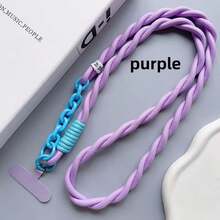 1pc Long Crossbody Phone Lanyard, Portable Phone Strap Necklace Adjustable Length Universal Phone Case Holder - Multicolor - View 11