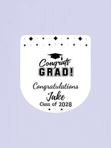 42 Miếng Dán Tốt Nghiệp Cá Nhân Hóa - 3.6*3.26cm. Được thiết kế cho mùa tốt nghiệp, những miếng dán này có thể tùy chỉnh với tên, lớp, năm tốt nghiệp và các họa tiết độc đáo (ví dụ: mũ tốt nghiệp, khẩu hiệu truyền cảm hứng). - Nhiều màu - Xem 11