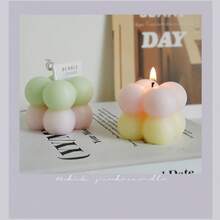 1pc Cute Bubble Candle, Ideal Birthday Gift, Handmade Creative Gift For Mother's Day, Also Suitable For Indoor Decor, Graduation Gift, And Gift For Women - Multicolor - View 8