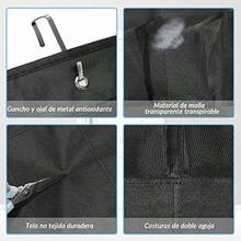 Zapatero sobre La Puerta con 35 Grandes Bolsillos De Malla Zapatero Colgante Adecuado para Guardar Zapatos Accesorios Juguetes Artículos De Tocador Artículos De Lavandería Negro-35 - negro35 - Ver 3