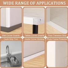 1pc 6cm X 2m Wall Corner Guard, Soft PVC Wall Corner Trim, Adhesive For Wall, Ceiling, Window, Door Frame Edge Protection - A - View 9