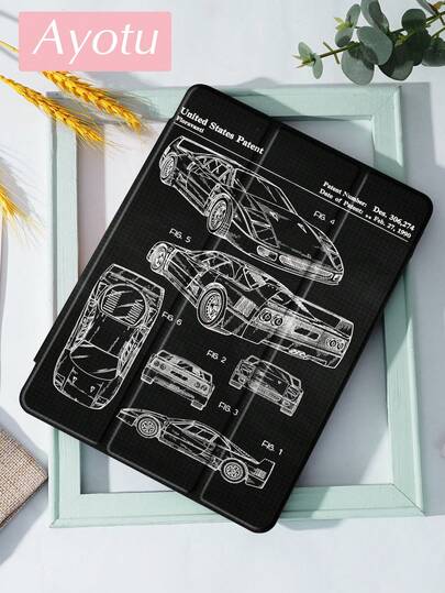 1 Pc Sports Car Tablet Case & Kindle E-Book Case Compatible With 10th Generation, 10.2/Mini6/Mini7/9.7 Inches, Compatible With Samsung Galaxy Tab A9 Plus, Kindle (11th Generation-2024 Release)(6 Inch), Kindle Paperwhite 12th Gen 2024, Great Holiday Gift, Stylish And Simple Pattern.